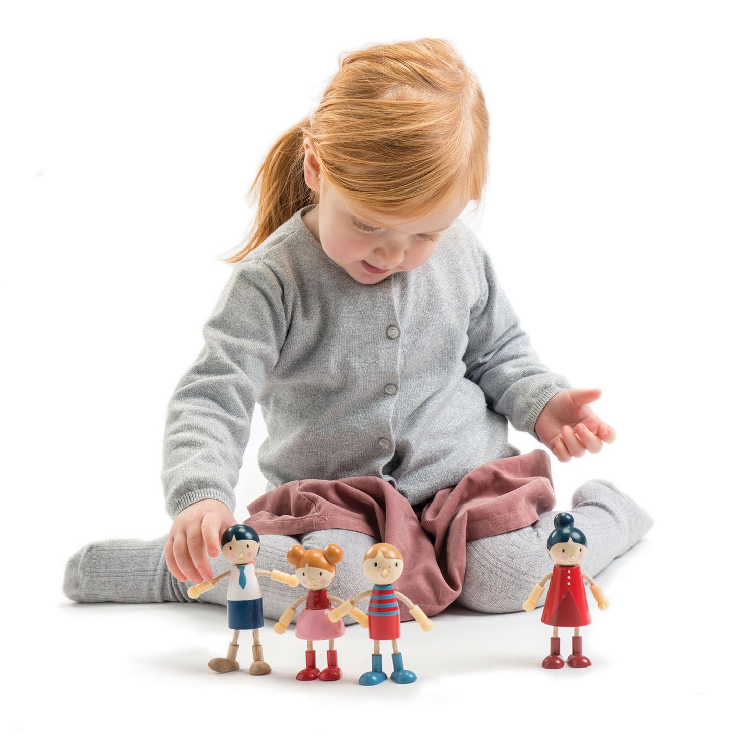 Personaggi in legno Doll family - Tender leaf toys