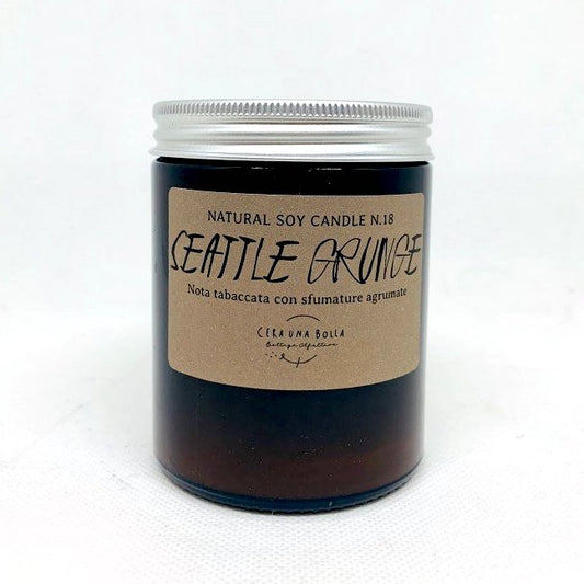 Candela profumata in cera di soia biologica - Elegance Candle Seattle Grunge 180gr